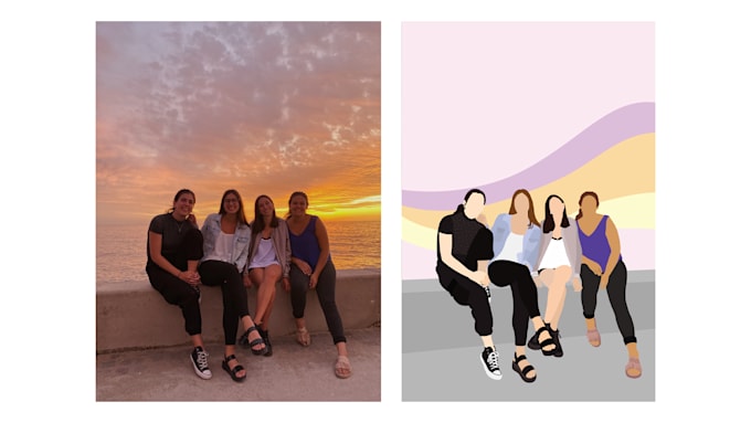 create a custom illustrated portrait from your photo