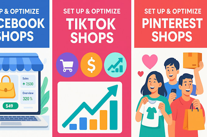 pro facebook tiktok  shop setup and SEO optimization