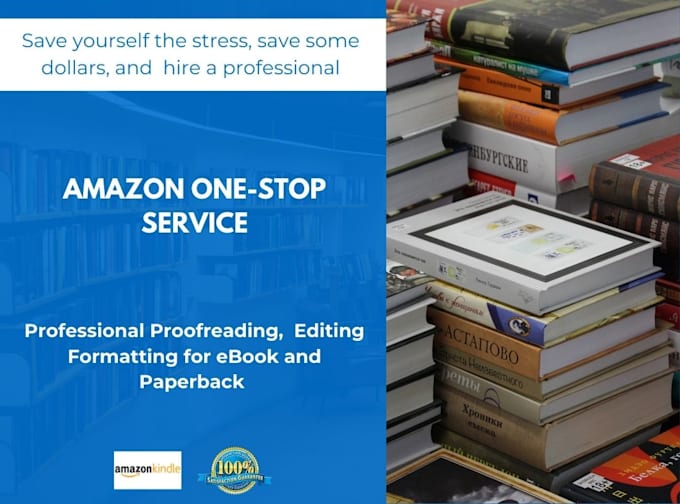 proofread, format, and edit your ebook for amazon kindle