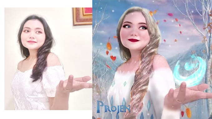 edit your photo to disney character look