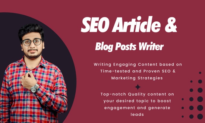 be your SEO articles and blog posts writer