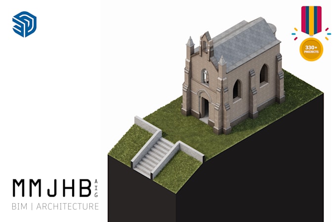 make architectural 3d models in sketchup or rhino 3d