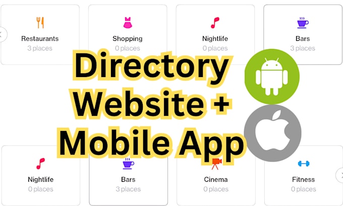 build business directory website with mobile app