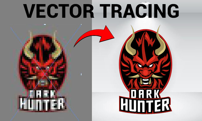 do manual vector tracing, convert to vector, redraw logo