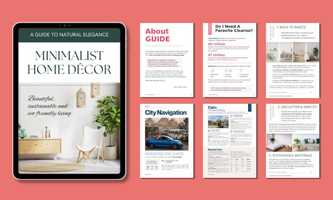 canva ebook design, workbook, pdf lead magnet, freebies, magazine layout