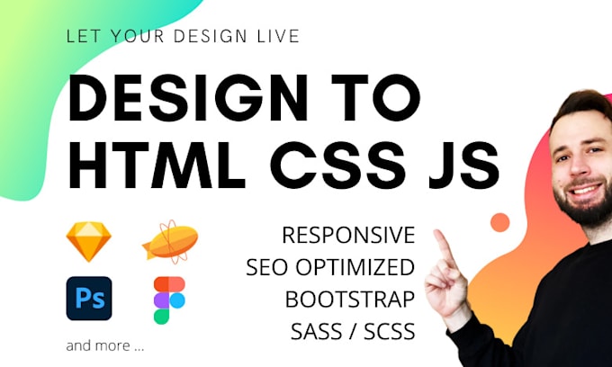 Code any design to html css javascript by Jozefpis | Fiverr