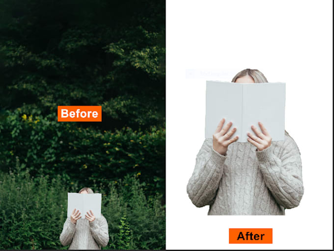 do background removal, cut out objects, and image retouching work in photoshop