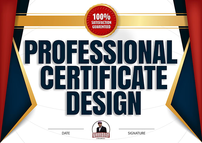design a certificate, diploma certificate, award certificate