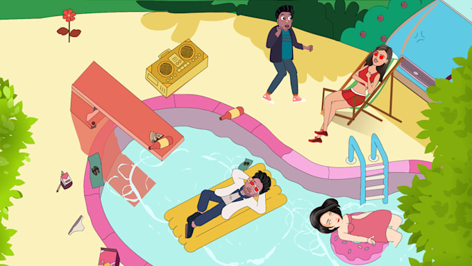 do animation for music video song