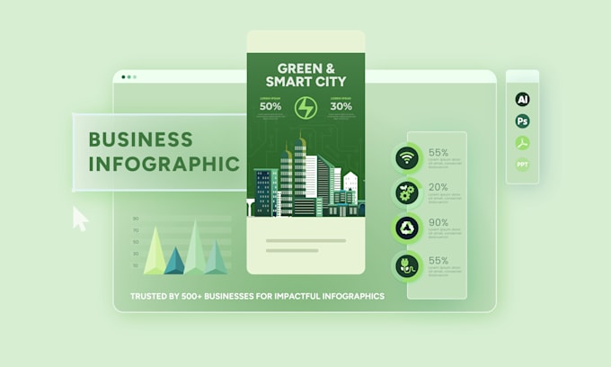 design premium business infographic, diagram and flowchart