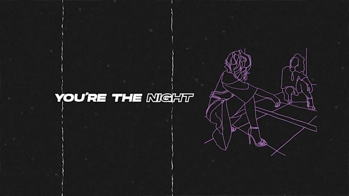 create drawing lyric video