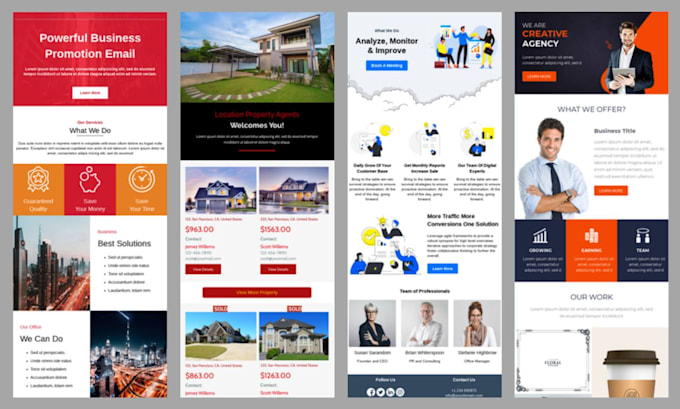 design constant contact, mailchimp newsletter email template