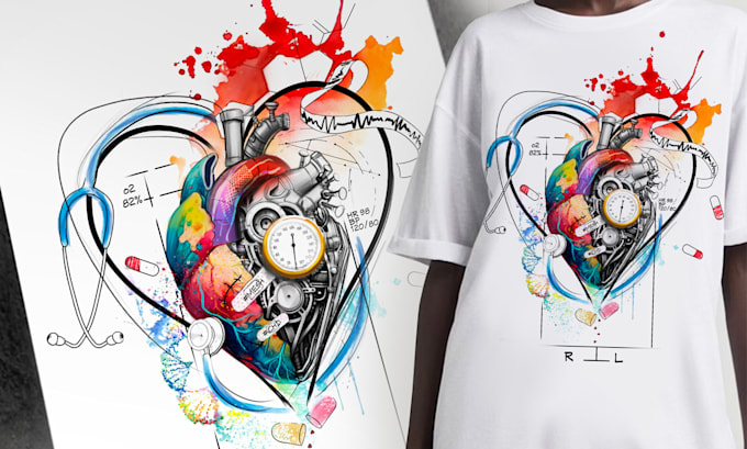 draw unique clothing designs custom artwork for your brand