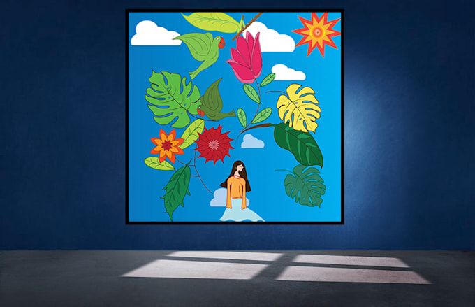 create exclusive concept art or illustration