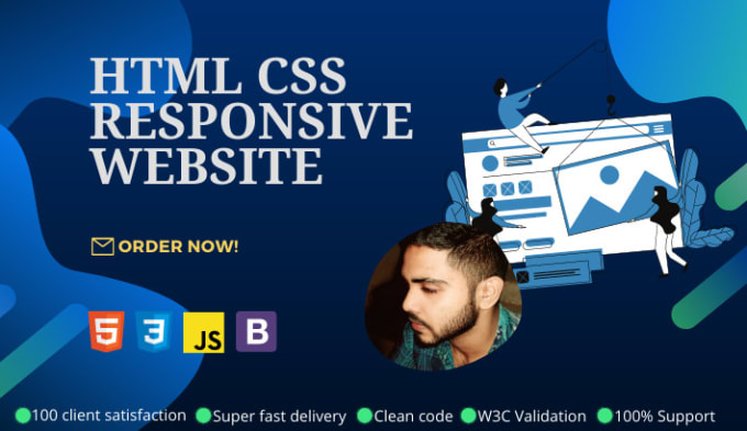 Design Html Css Bootstrap Responsive Web Page By Rakibulhasan4 Fiverr 2998