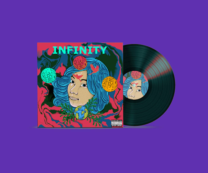 draw illustration art album cover