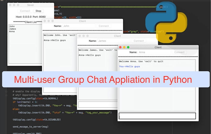 Make you a tcp server in python by Theservermaster | Fiverr