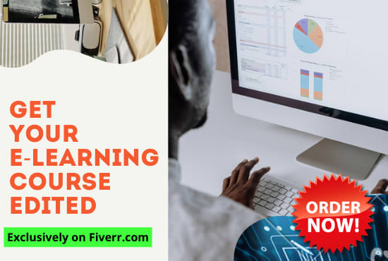 edit elearning course for online teaching