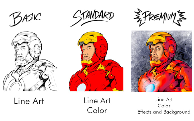 draw you in comic style from photo