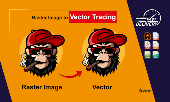 do logo vector tracing, image tracing, redraw, raster to vector, silhouette