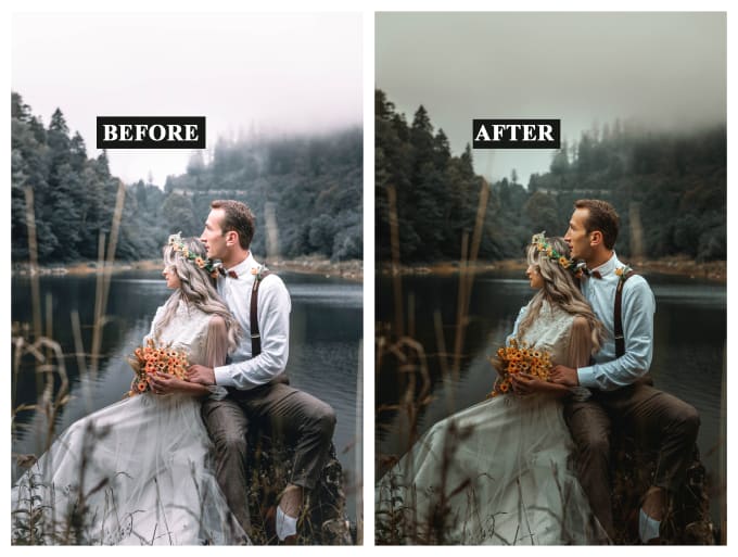 Hire a freelancer to wedding photo editing and retouching in lightroom quickly