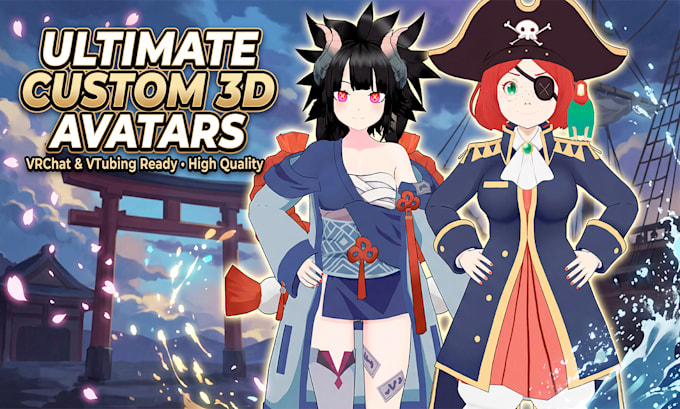 create a custom 3d vtuber or vrc avatar