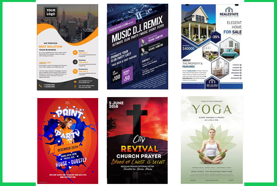 design professional flyer , poster