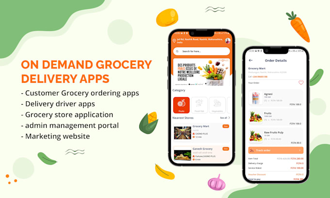 develop on demand grocery delivery apps