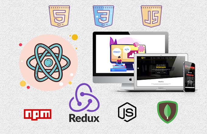 be your react developer, develop front end react app