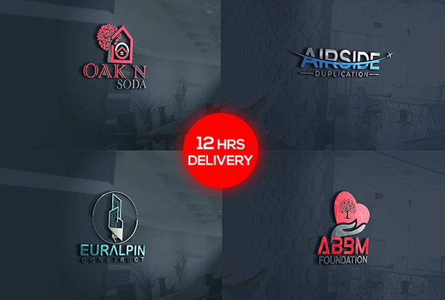 do 3 trendy custom typography monogram initial business logo design in 12 hours
