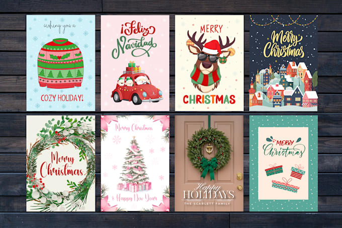 do custom greeting card, birthday card, christmas card, or party invitation card