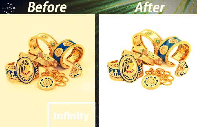 do jewellery background remove and retouch