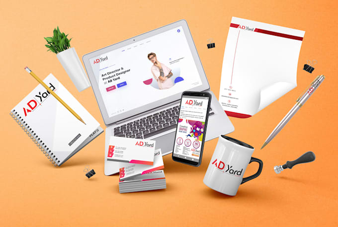 design brand guide with attractive logo in high resolution