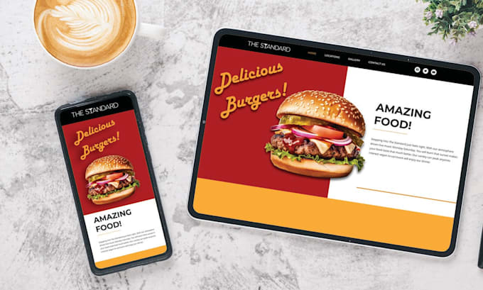 design a restaurant, bar, or pub website for you