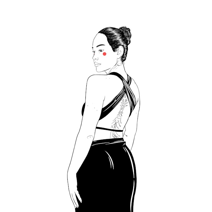 draw digital line art