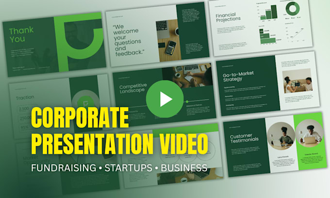 create a premium corporate presentation video like this one