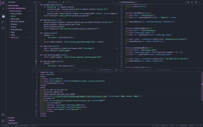 Review and edit your html css python javascript by Corbinblackard | Fiverr