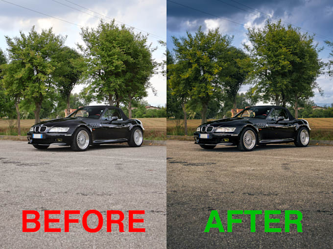 photoshop your photo, also raw, with adjustment