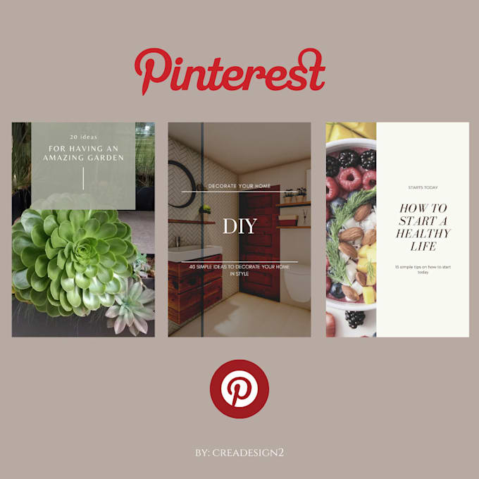 Create aesthetic pinterest post by Creadesign2 | Fiverr