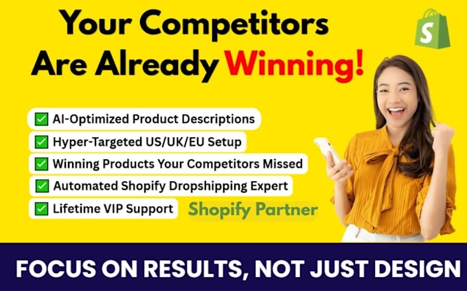 build a branded shopify dropshipping store for US, UK, europe sales