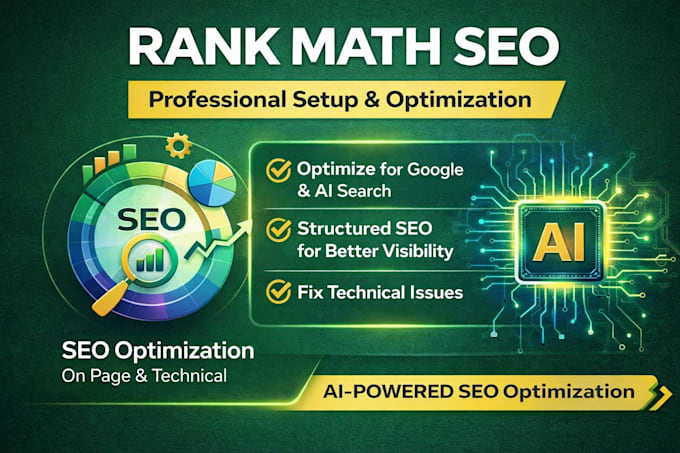 set up rank math SEO with 90 score