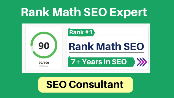 set up rank math SEO with 90 score