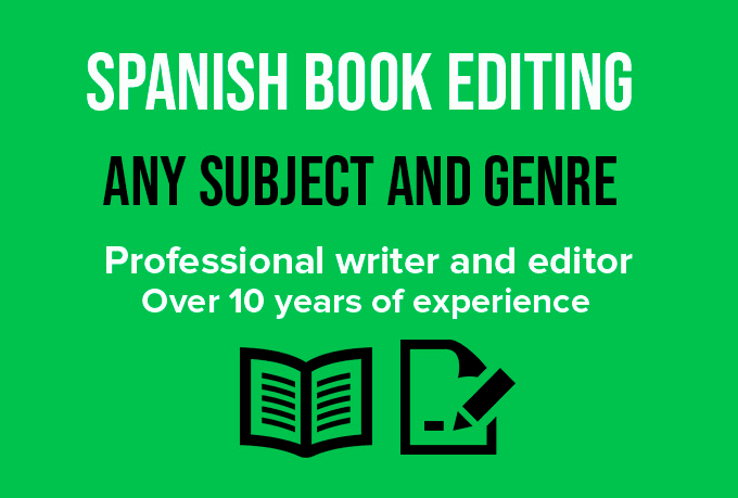 proofread and edit any book in spanish