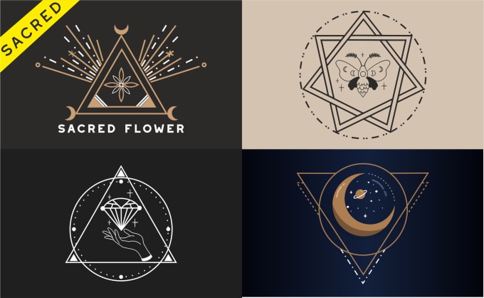 Design Unique Sacred Geometry Or Spiritual Or Mystical Logo