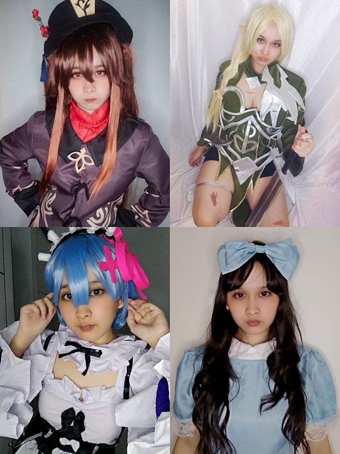 give cosplay photo and write your name or request
