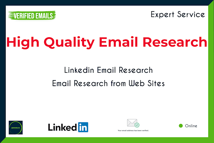 do verified email research from linkedin or internet