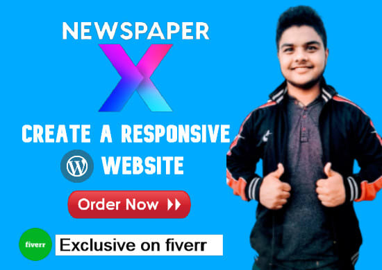 design a wordpress blog, magazine and newspaper website by newspaper theme