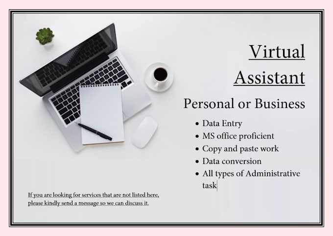 Be your virtual assistant for data entry and admin work by Shaalbert ...