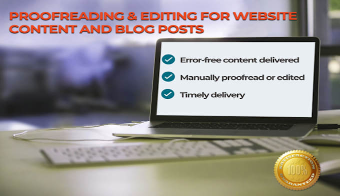 proofread the content for your eblasts, blogs and web pages