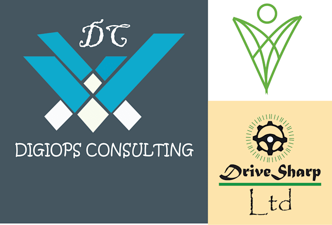 create your modern minimalist logo design with copyright